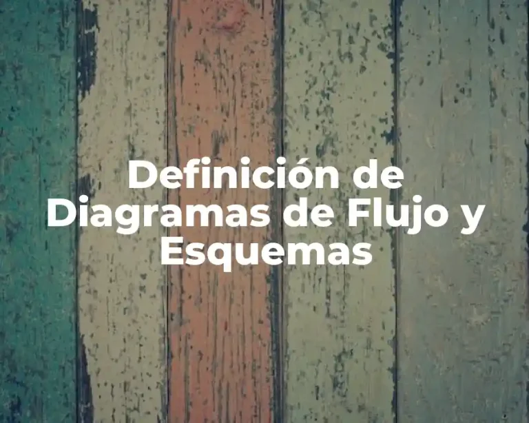 Definición de Diagramas de Flujo y Esquemas