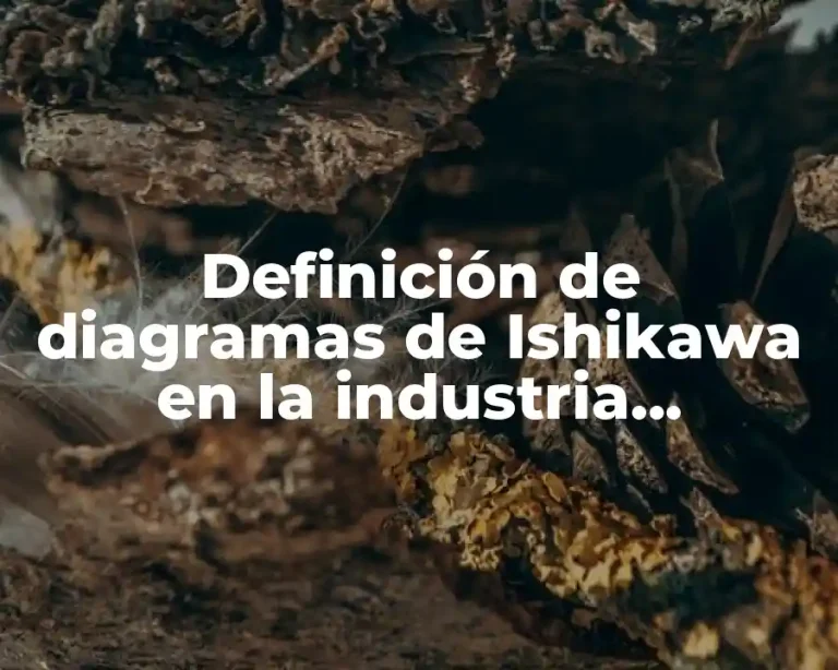 Definición de diagramas de Ishikawa en la industria alimentaria