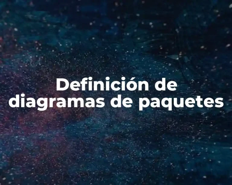 Definición de diagramas de paquetes