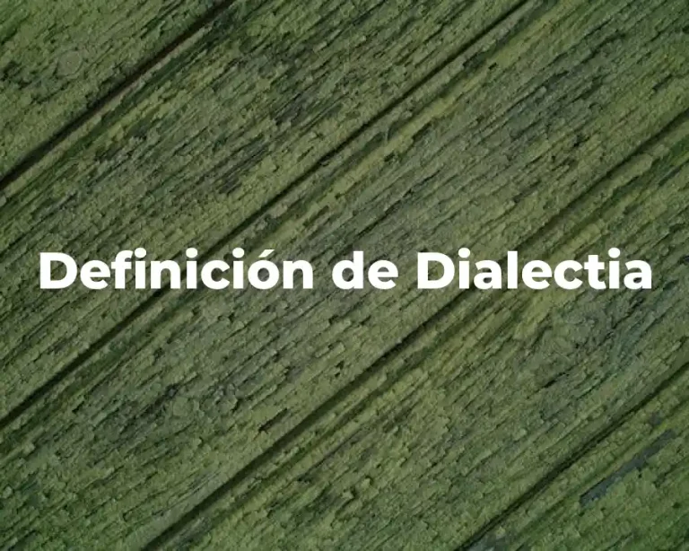 Definición de Dialectia
