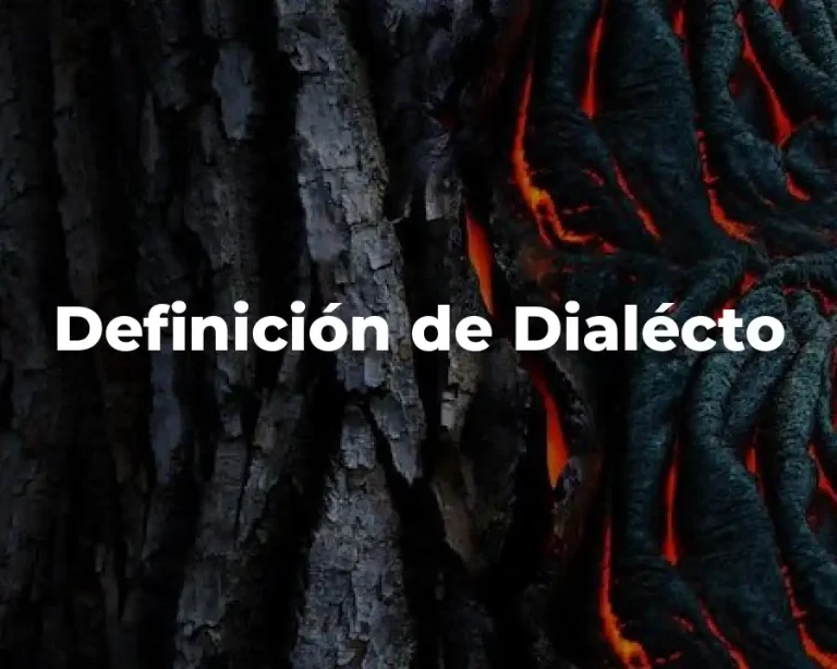 Definición de Dialécto