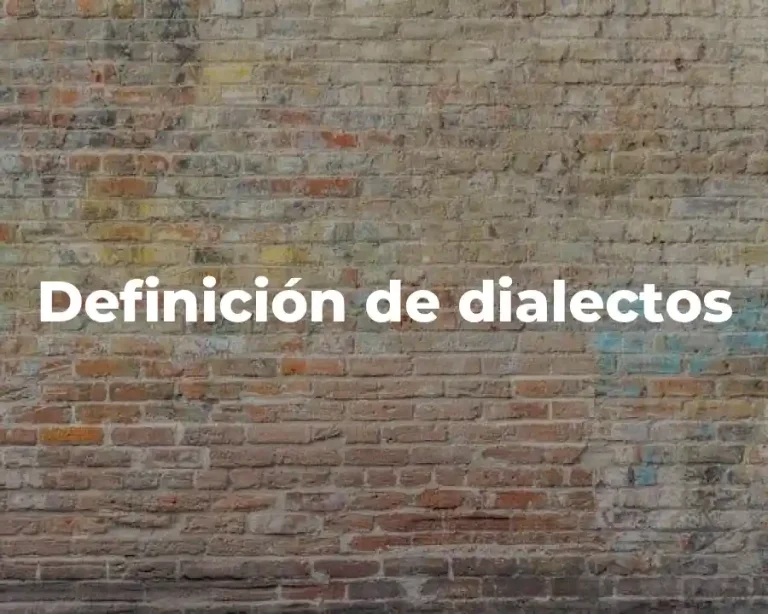 Definición de dialectos