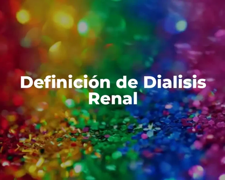 Definición de Dialisis Renal