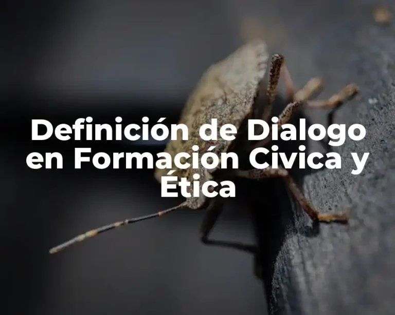 Definición de Dialogo en Formación Civica y Ética
