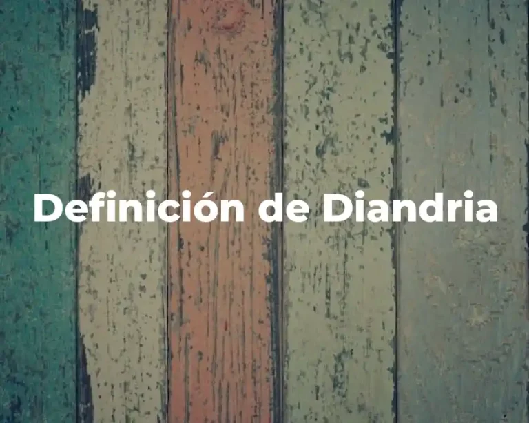 Definición de Diandria
