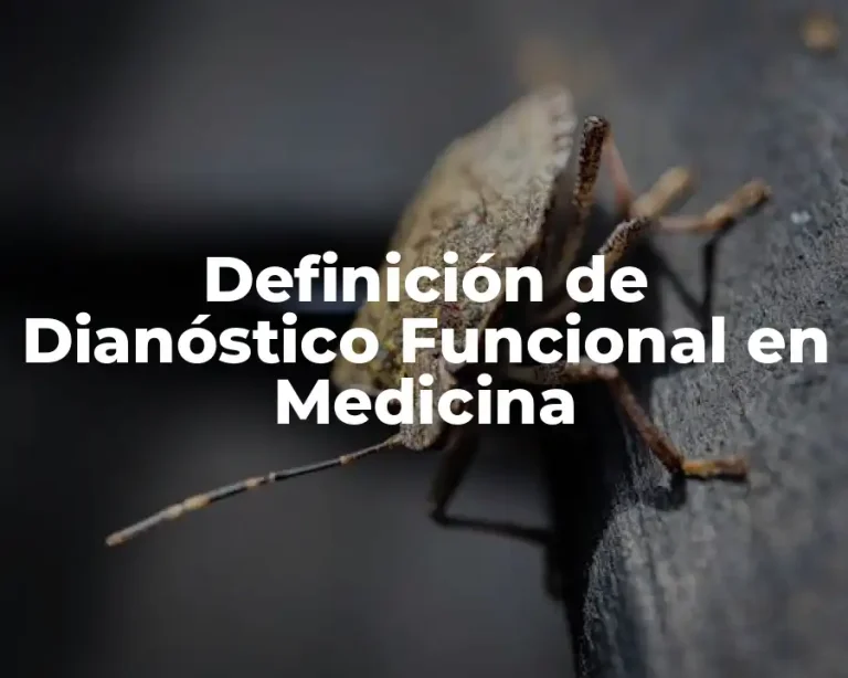 Definición de Dianóstico Funcional en Medicina