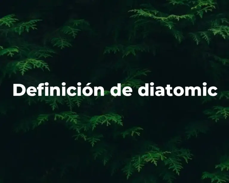 Definición de diatomic
