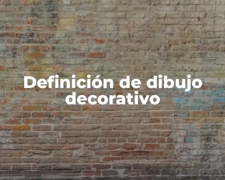 Definición de dibujo decorativo