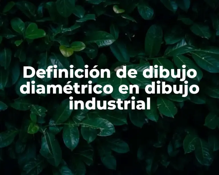 Definición de dibujo diamétrico en dibujo industrial