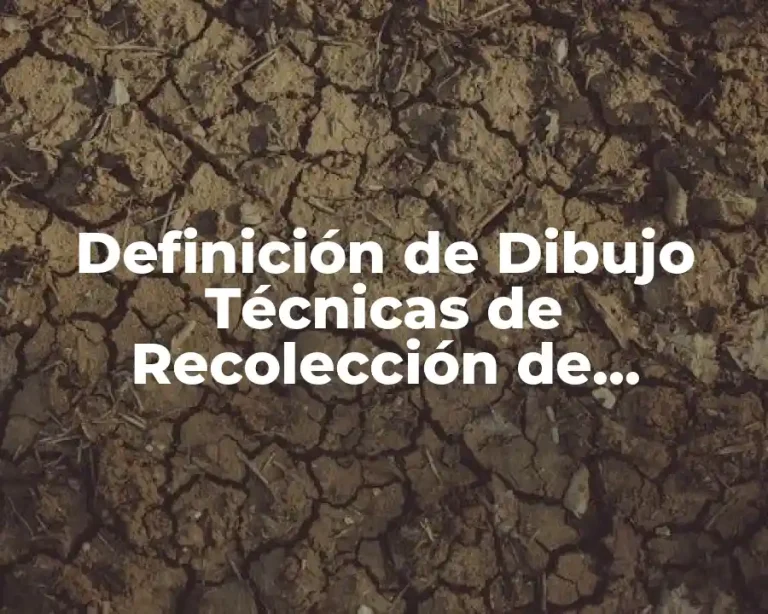 Definición de Dibujo Técnicas de Recolección de Información