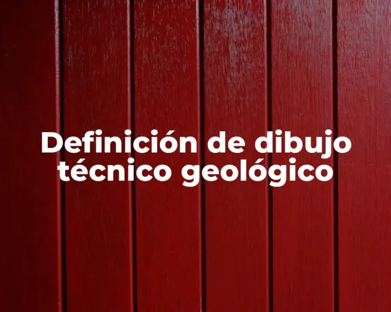 Definición de dibujo técnico geológico