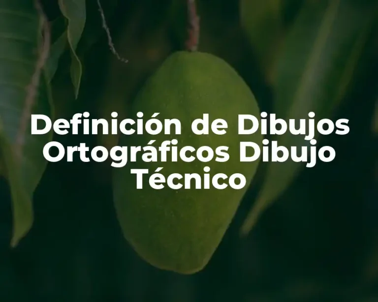 Definición de Dibujos Ortográficos Dibujo Técnico