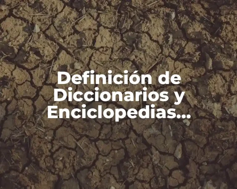 Definición de Diccionarios y Enciclopedias Electrónicas