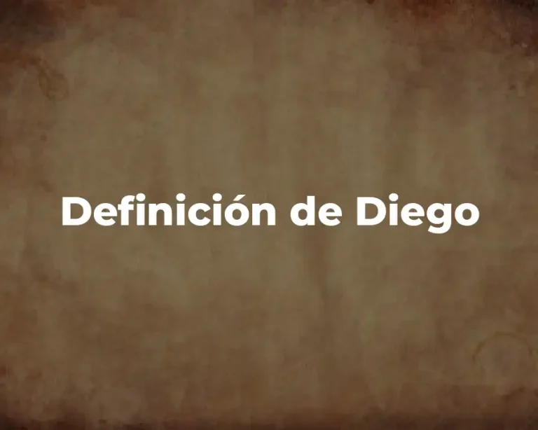 Definición de Diego