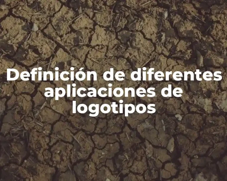 Definición de diferentes aplicaciones de logotipos
