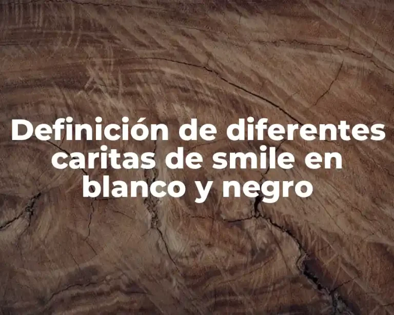Definición de diferentes caritas de smile en blanco y negro