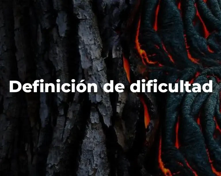 Definición de dificultad