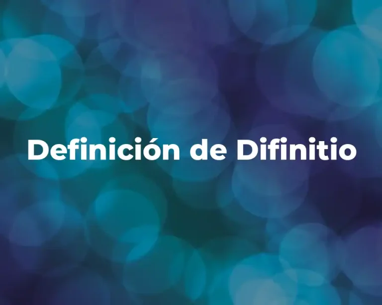 Definición de Difinitio