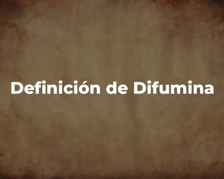 Definición de Difumina