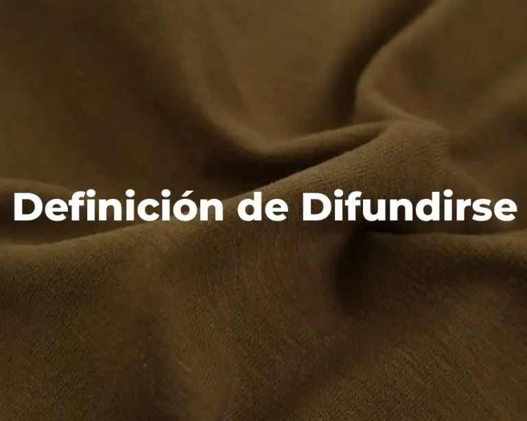 Definición de Difundirse