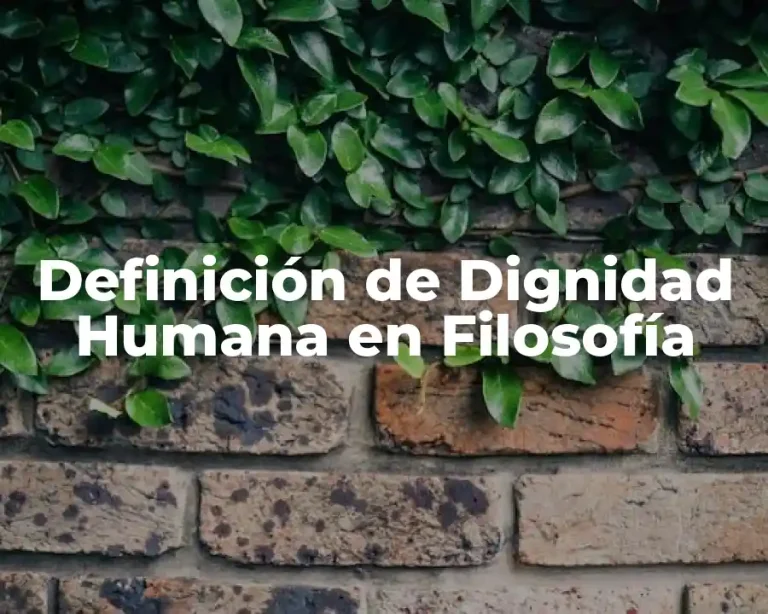 Definición de Dignidad Humana en Filosofía