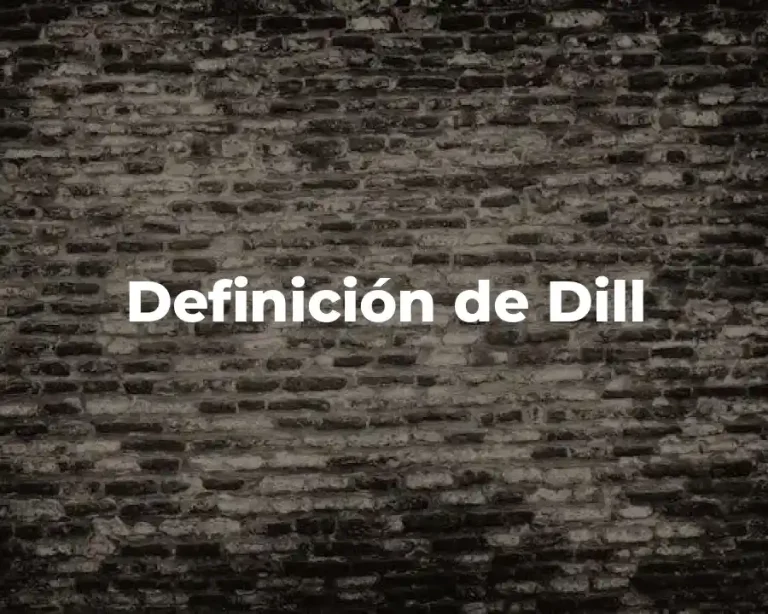 Definición de Dill