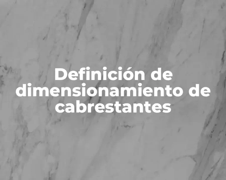 Definición de dimensionamiento de cabrestantes