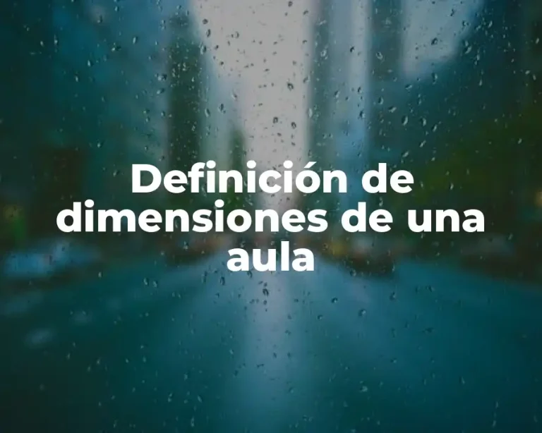 Definición de dimensiones de una aula