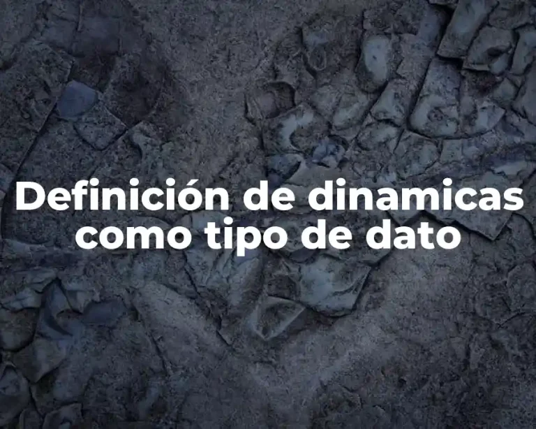 Definición de dinamicas como tipo de dato