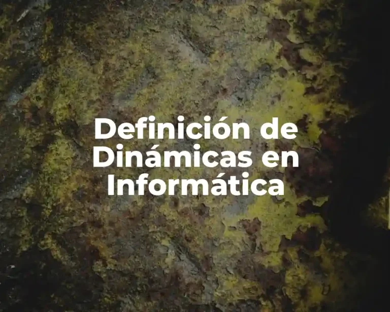 Definición de Dinámicas en Informática