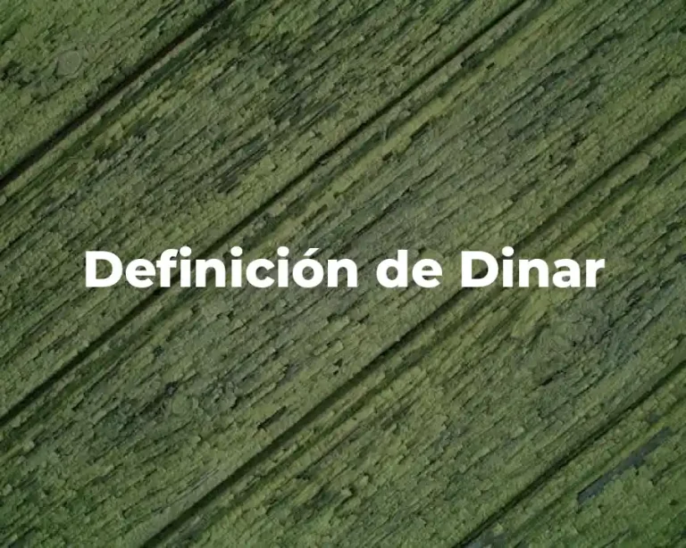 Definición de Dinar