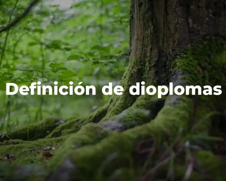 Definición de dioplomas