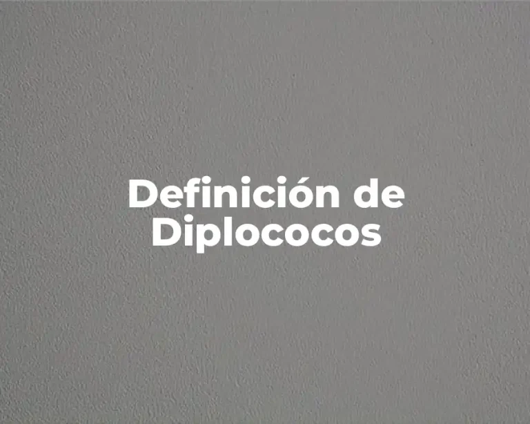 Definición de Diplococos