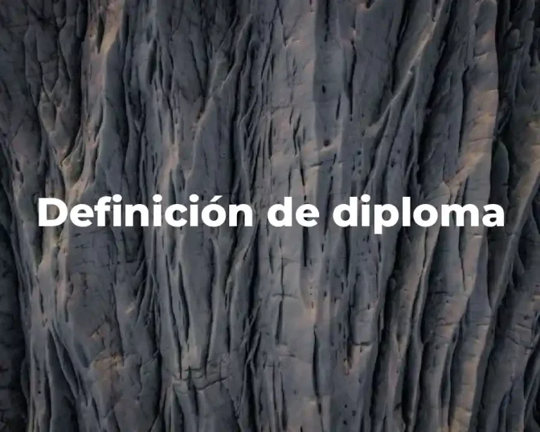 Definición de diploma