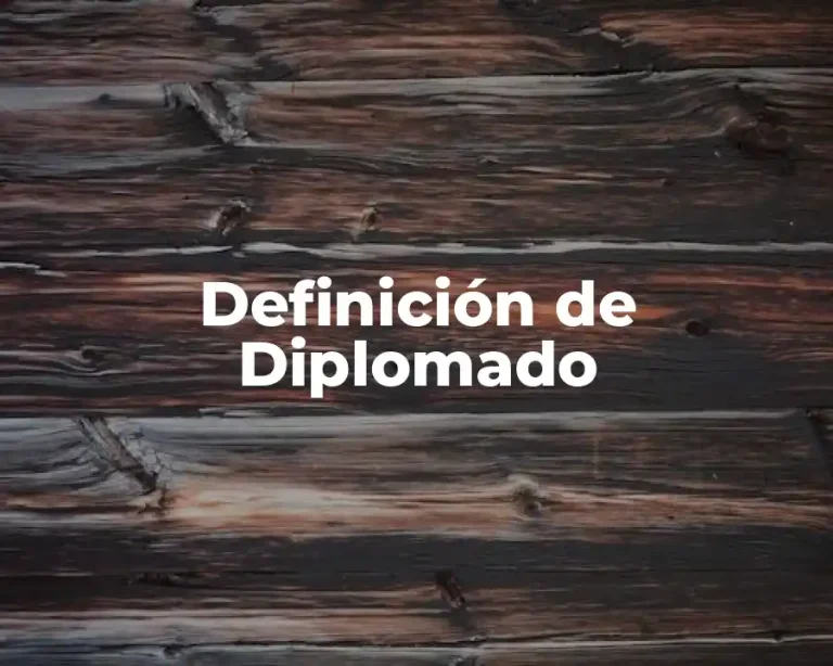 Definición de Diplomado