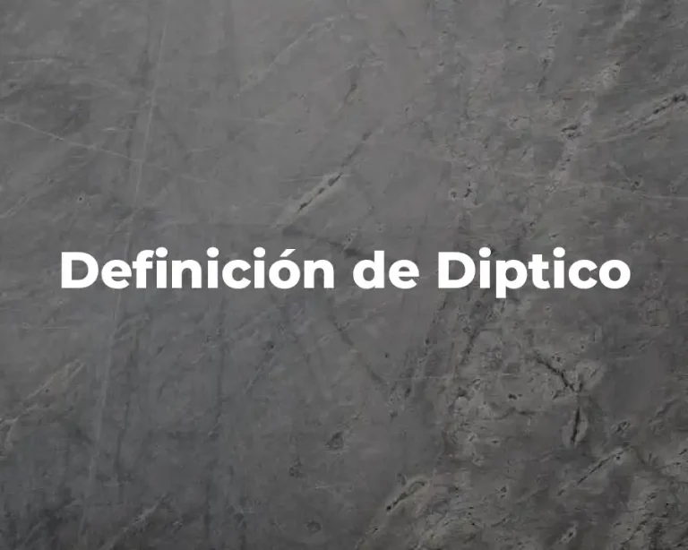 Definición de Diptico