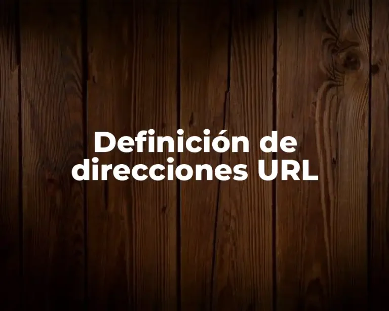 Definición de direcciones URL