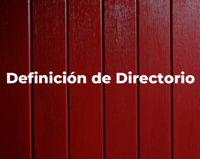 Definición de Directorio