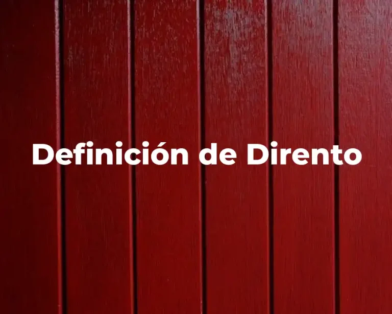 Definición de Dirento