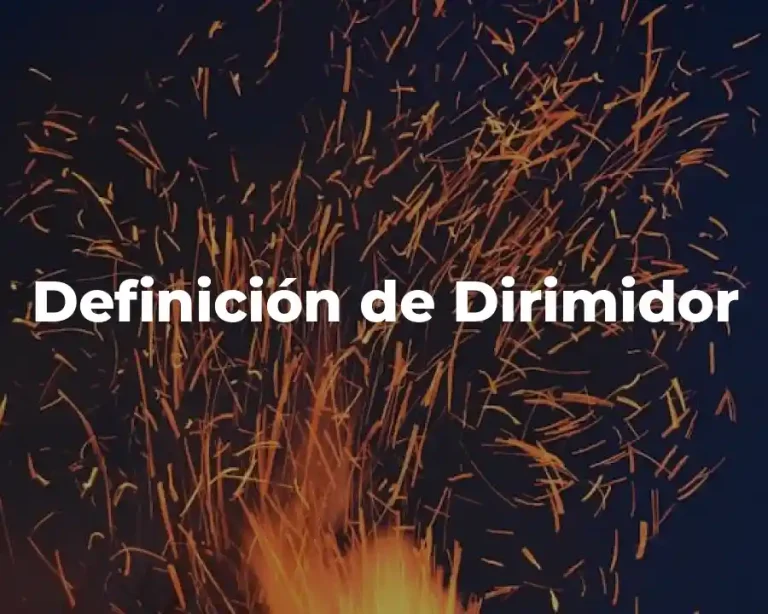 Definición de Dirimidor