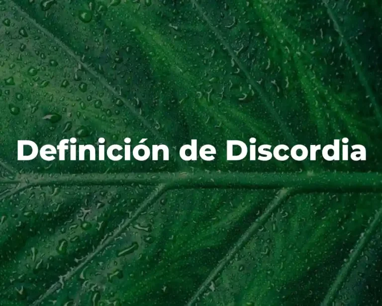 Definición de Discordia