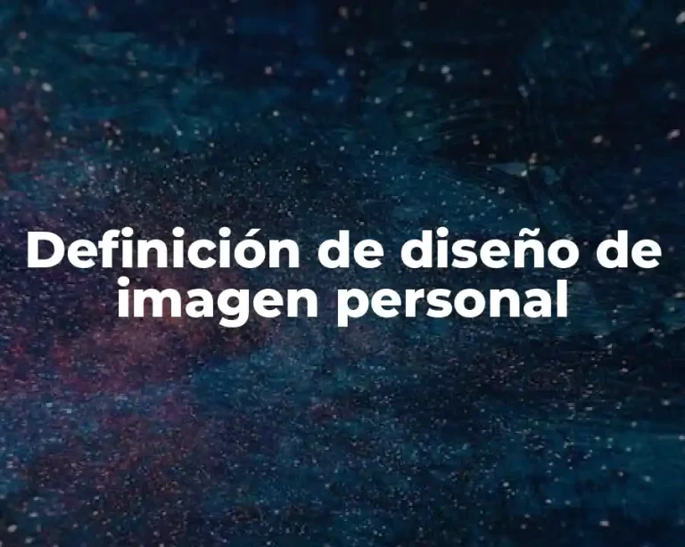 Definición de diseño de imagen personal