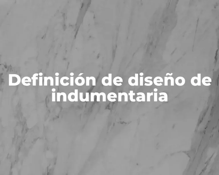 Definición de diseño de indumentaria