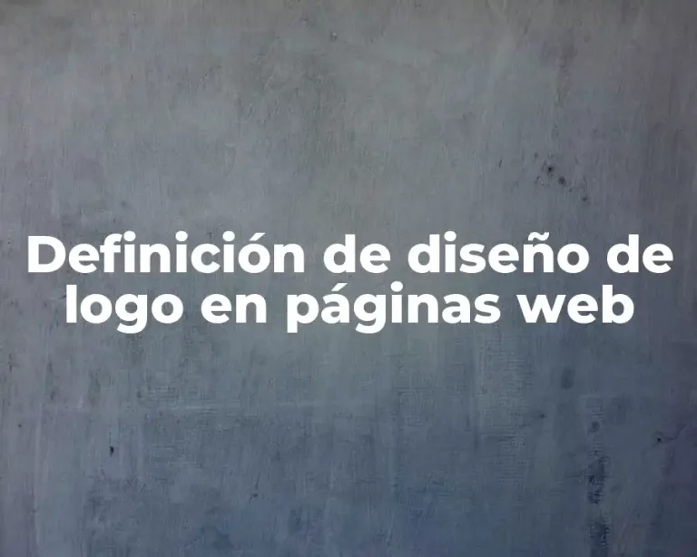Definición de diseño de logo en páginas web