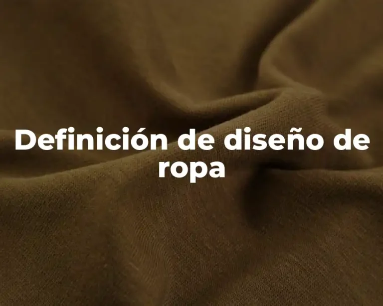 Definición de diseño de ropa