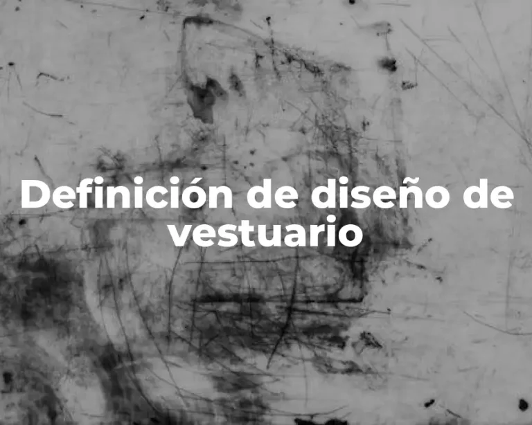 Definición de diseño de vestuario