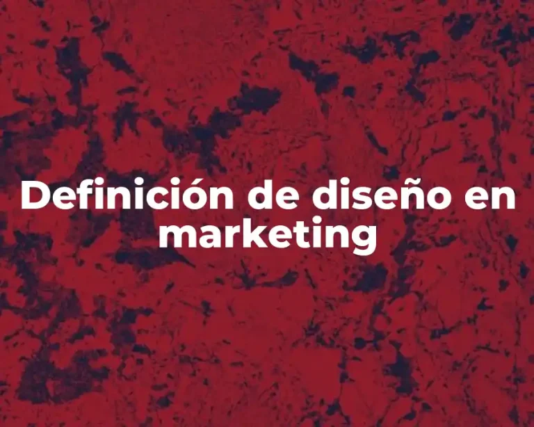 Definición de diseño en marketing