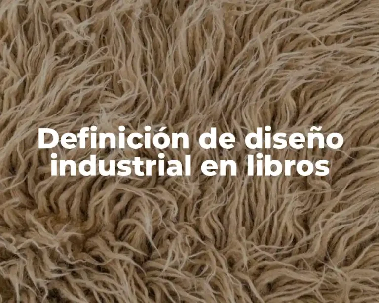 Definición de diseño industrial en libros