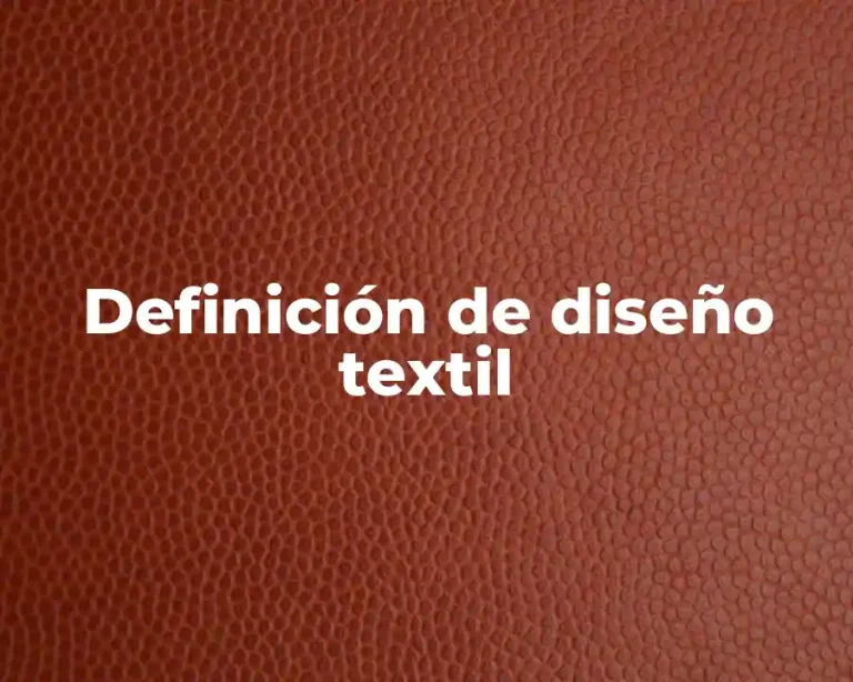 Definición de diseño textil