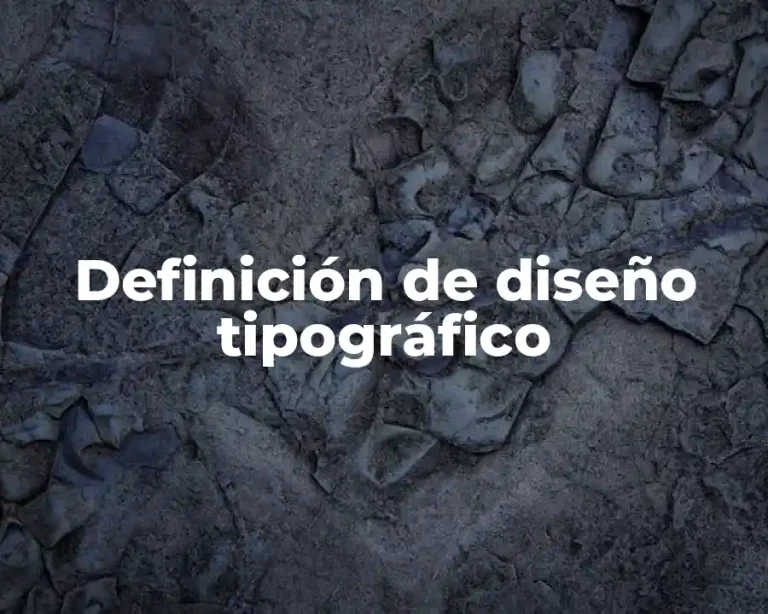 Definición de diseño tipográfico
